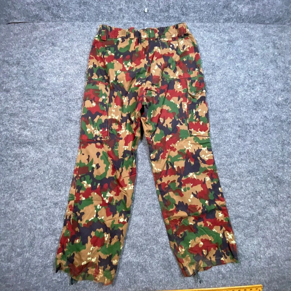 Swiss Military Alpenflage M70 Camo Cargo Field Pants Mens 30x30 Taz 83 Red Camo